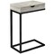 Monarch Specialties Accent Table - Grey Reclaimed Wood-Look / Black / Drawer I 3407 - alternate 1